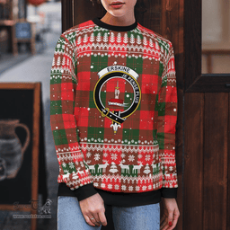 Scottish Erskine Clan Badge Tartan Ugly Sweatshirt Scottish Plaid Tartan Plaid - ScotsTee - scotstee.com