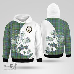 Scottish Whitelaw Clan Badge Tartan White Thistle Hoodie - Tartan Plaid Hoodies Scottish Plaid Tartan Plaid - ScotsTee - scotstee.com