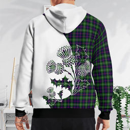 Scottish Sutherland Ii Clan Badge Tartan White Thistle Hoodie - Tartan Plaid Hoodies Scottish Plaid Tartan Plaid - ScotsTee - scotstee.com