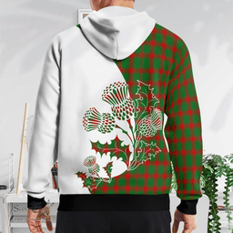 Scottish Middleton Clan Badge Tartan White Thistle Hoodie - Tartan Plaid Hoodies Scottish Plaid Tartan Plaid - ScotsTee - scotstee.com