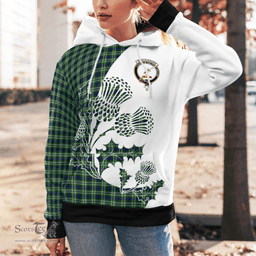 Scottish Blackadder Clan Badge Tartan White Thistle Hoodie - Tartan Plaid Hoodies Scottish Plaid Tartan Plaid - ScotsTee - scotstee.com