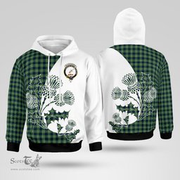 Scottish Blackadder Clan Badge Tartan White Thistle Hoodie - Tartan Plaid Hoodies Scottish Plaid Tartan Plaid - ScotsTee - scotstee.com