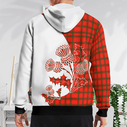 Scottish Darroch Of Gourock Clan Badge Tartan White Thistle Hoodie - Tartan Plaid Hoodies Scottish Plaid Tartan Plaid - ScotsTee - scotstee.com