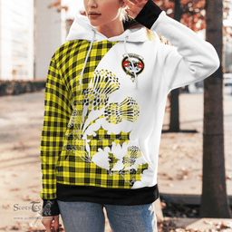 Scottish Macleod Of Lewis Clan Badge Tartan White Thistle Hoodie - Tartan Plaid Hoodies Scottish Plaid Tartan Plaid - ScotsTee - scotstee.com