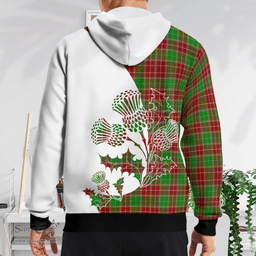 Scottish Baxter Clan Badge Tartan White Thistle Hoodie - Tartan Plaid Hoodies Scottish Plaid Tartan Plaid - ScotsTee - scotstee.com