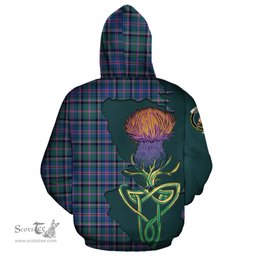 Scottish Cooper Clan Tartan Crest with Thistle and Scotland Map Tartan Plaid Hoodie Scottish Plaid Tartan Plaid - ScotsTee - scotstee.com