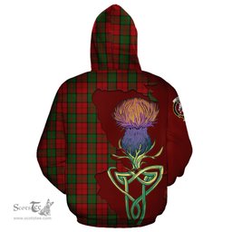 Scottish Dunbar Clan Tartan Crest with Thistle and Scotland Map Tartan Plaid Hoodie Scottish Plaid Tartan Plaid - ScotsTee - scotstee.com