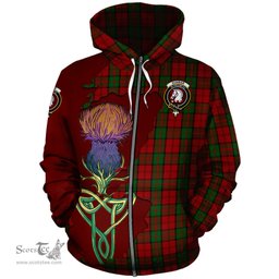 Scottish Dunbar Clan Tartan Crest with Thistle and Scotland Map Tartan Plaid Hoodie Scottish Plaid Tartan Plaid - ScotsTee - scotstee.com