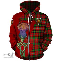 Scottish Fairlie Modern Clan Tartan Crest with Thistle and Scotland Map Tartan Plaid Hoodie Scottish Plaid Tartan Plaid - ScotsTee - scotstee.com