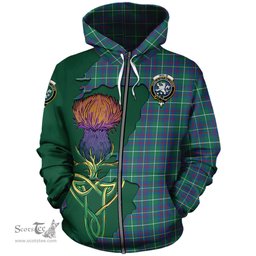 Scottish Inglis Ancient Clan Tartan Crest with Thistle and Scotland Map Tartan Plaid Hoodie Scottish Plaid Tartan Plaid - ScotsTee - scotstee.com