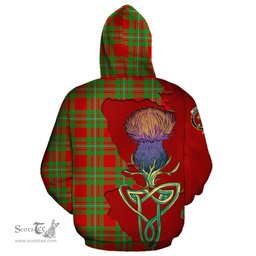 Scottish MacGregor Modern Clan Tartan Crest with Thistle and Scotland Map Tartan Plaid Hoodie Scottish Plaid Tartan Plaid - ScotsTee - scotstee.com