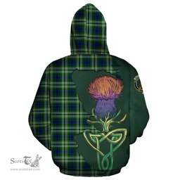 Scottish Blackadder Clan Tartan Crest with Thistle and Scotland Map Tartan Plaid Hoodie Scottish Plaid Tartan Plaid - ScotsTee - scotstee.com