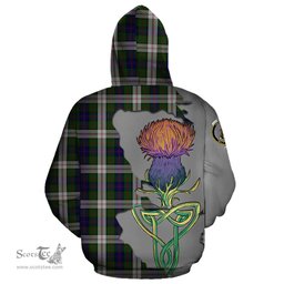 Scottish Blair Dress Clan Tartan Crest with Thistle and Scotland Map Tartan Plaid Hoodie Scottish Plaid Tartan Plaid - ScotsTee - scotstee.com