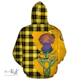 Scottish Barclay Dress Modern Clan Tartan Crest with Thistle and Scotland Map Tartan Plaid Hoodie Scottish Plaid Tartan Plaid - ScotsTee - scotstee.com
