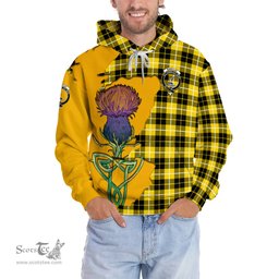 Scottish Barclay Dress Modern Clan Tartan Crest with Thistle and Scotland Map Tartan Plaid Hoodie Scottish Plaid Tartan Plaid - ScotsTee - scotstee.com