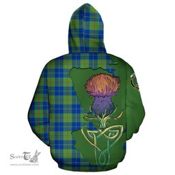 Scottish Barclay Hunting Ancient Clan Tartan Crest with Thistle and Scotland Map Tartan Plaid Hoodie Scottish Plaid Tartan Plaid - ScotsTee - scotstee.com