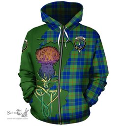 Scottish Barclay Hunting Ancient Clan Tartan Crest with Thistle and Scotland Map Tartan Plaid Hoodie Scottish Plaid Tartan Plaid - ScotsTee - scotstee.com
