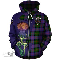 Scottish Blair Modern Clan Tartan Crest with Thistle and Scotland Map Tartan Plaid Hoodie Scottish Plaid Tartan Plaid - ScotsTee - scotstee.com