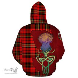 Scottish Brodie Modern Clan Tartan Crest with Thistle and Scotland Map Tartan Plaid Hoodie Scottish Plaid Tartan Plaid - ScotsTee - scotstee.com