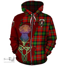Scottish Boyd Modern Clan Tartan Crest with Thistle and Scotland Map Tartan Plaid Hoodie Scottish Plaid Tartan Plaid - ScotsTee - scotstee.com