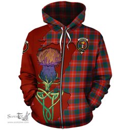Scottish Chisholm Ancient Clan Tartan Crest with Thistle and Scotland Map Tartan Plaid Hoodie Scottish Plaid Tartan Plaid - ScotsTee - scotstee.com