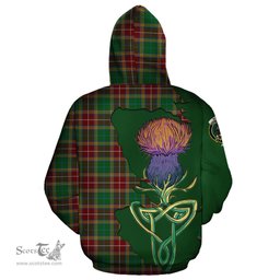 Scottish Baxter Clan Tartan Crest with Thistle and Scotland Map Tartan Plaid Hoodie Scottish Plaid Tartan Plaid - ScotsTee - scotstee.com