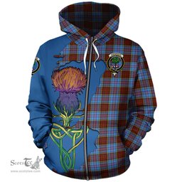 Scottish Anderson Modern Clan Tartan Crest with Thistle and Scotland Map Tartan Plaid Hoodie Scottish Plaid Tartan Plaid - ScotsTee - scotstee.com
