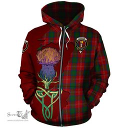 Scottish Chisholm Clan Tartan Crest with Thistle and Scotland Map Tartan Plaid Hoodie Scottish Plaid Tartan Plaid - ScotsTee - scotstee.com