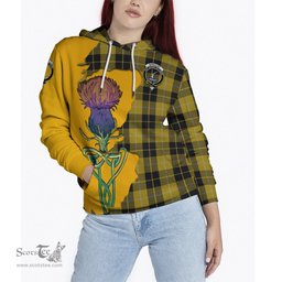 Scottish Barclay Dress Clan Tartan Crest with Thistle and Scotland Map Tartan Plaid Hoodie Scottish Plaid Tartan Plaid - ScotsTee - scotstee.com
