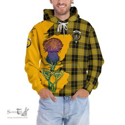 Scottish Barclay Dress Clan Tartan Crest with Thistle and Scotland Map Tartan Plaid Hoodie Scottish Plaid Tartan Plaid - ScotsTee - scotstee.com