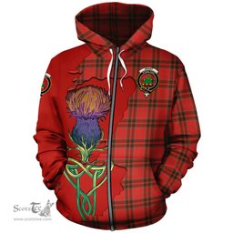 Scottish Grant Weathered Clan Tartan Crest with Thistle and Scotland Map Tartan Plaid Hoodie Scottish Plaid Tartan Plaid - ScotsTee - scotstee.com