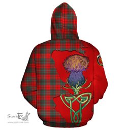 Scottish Cumming Modern Clan Tartan Crest with Thistle and Scotland Map Tartan Plaid Hoodie Scottish Plaid Tartan Plaid - ScotsTee - scotstee.com