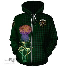 Scottish Graham Clan Tartan Crest with Thistle and Scotland Map Tartan Plaid Hoodie Scottish Plaid Tartan Plaid - ScotsTee - scotstee.com