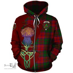 Scottish Grant Clan Tartan Crest with Thistle and Scotland Map Tartan Plaid Hoodie Scottish Plaid Tartan Plaid - ScotsTee - scotstee.com