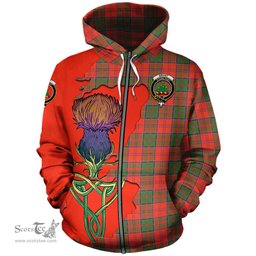 Scottish Grant Ancient Clan Tartan Crest with Thistle and Scotland Map Tartan Plaid Hoodie Scottish Plaid Tartan Plaid - ScotsTee - scotstee.com