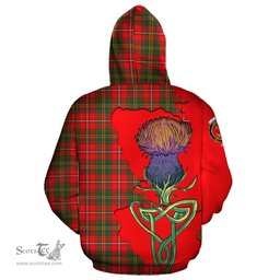 Scottish Hay Modern Clan Tartan Crest with Thistle and Scotland Map Tartan Plaid Hoodie Scottish Plaid Tartan Plaid - ScotsTee - scotstee.com