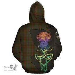 Scottish Gray Clan Tartan Crest with Thistle and Scotland Map Tartan Plaid Hoodie Scottish Plaid Tartan Plaid - ScotsTee - scotstee.com