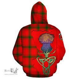 Scottish Darroch Clan Tartan Crest with Thistle and Scotland Map Tartan Plaid Hoodie Scottish Plaid Tartan Plaid - ScotsTee - scotstee.com