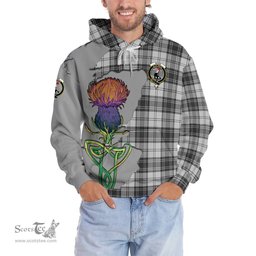 Scottish Glen Clan Tartan Crest with Thistle and Scotland Map Tartan Plaid Hoodie Scottish Plaid Tartan Plaid - ScotsTee - scotstee.com
