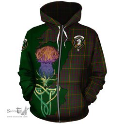 Scottish Hall Clan Tartan Crest with Thistle and Scotland Map Tartan Plaid Hoodie Scottish Plaid Tartan Plaid - ScotsTee - scotstee.com