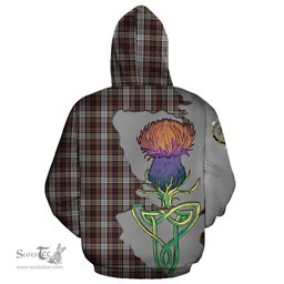 Scottish Douglas Ancient Dress Clan Tartan Crest with Thistle and Scotland Map Tartan Plaid Hoodie Scottish Plaid Tartan Plaid - ScotsTee - scotstee.com