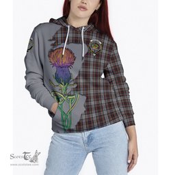 Scottish Douglas Ancient Dress Clan Tartan Crest with Thistle and Scotland Map Tartan Plaid Hoodie Scottish Plaid Tartan Plaid - ScotsTee - scotstee.com