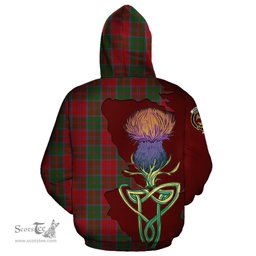 Scottish Drummond Clan Tartan Crest with Thistle and Scotland Map Tartan Plaid Hoodie Scottish Plaid Tartan Plaid - ScotsTee - scotstee.com