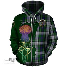 Scottish Forbes Dress Clan Tartan Crest with Thistle and Scotland Map Tartan Plaid Hoodie Scottish Plaid Tartan Plaid - ScotsTee - scotstee.com