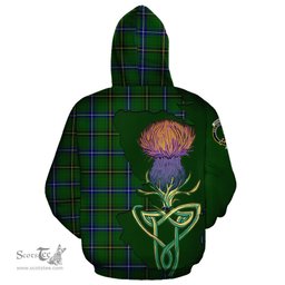 Scottish Henderson Modern Clan Tartan Crest with Thistle and Scotland Map Tartan Plaid Hoodie Scottish Plaid Tartan Plaid - ScotsTee - scotstee.com