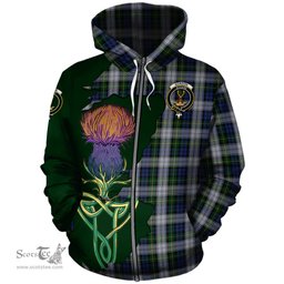 Scottish Gordon Dress Clan Tartan Crest with Thistle and Scotland Map Tartan Plaid Hoodie Scottish Plaid Tartan Plaid - ScotsTee - scotstee.com