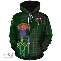 Scottish Gray Hunting Clan Tartan Crest with Thistle and Scotland Map Tartan Plaid Hoodie Scottish Plaid Tartan Plaid - ScotsTee - scotstee.com