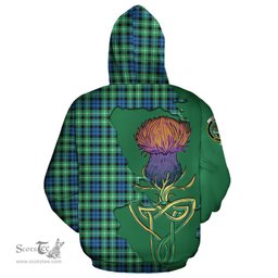 Scottish Graham of Montrose Ancient Clan Tartan Crest with Thistle and Scotland Map Tartan Plaid Hoodie Scottish Plaid Tartan Plaid - ScotsTee - scotstee.com