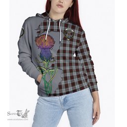 Scottish Fraser Dress Clan Tartan Crest with Thistle and Scotland Map Tartan Plaid Hoodie Scottish Plaid Tartan Plaid - ScotsTee - scotstee.com