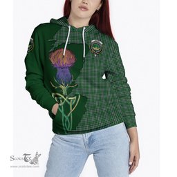 Scottish Gayre Dress Clan Tartan Crest with Thistle and Scotland Map Tartan Plaid Hoodie Scottish Plaid Tartan Plaid - ScotsTee - scotstee.com